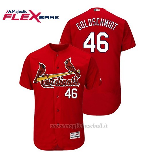 Maglia Baseball Uomo St. Louis Cardinals Paul Goldschmidt Flex Base Autentico Collezione Alternato Rojo